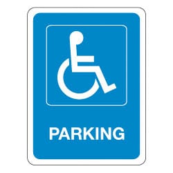 Disabled Parking Symbol Sign - 300mm x 400mm - Directa UK Ltd