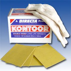 Kontoor Abrasives - Pack of 100 Sheets - Double Sided - Dryway for use on wood