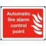 Automatic Fire Alarm Control Point Sign