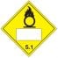 UN Placard Oxidizing Agent 5.1 Sign