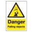 Roll Top Signs - Danger Falling Objects