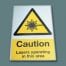 Floor Graphics - Caution Lasers operating in this area