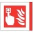 Fire Alarm Aluminium Symbol Sign