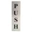 Stainless Steel Push Door Sign