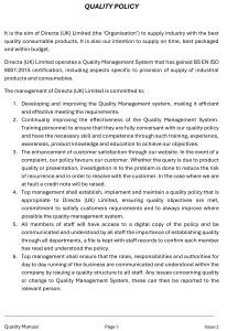 QUALITY POLICY 2024-1